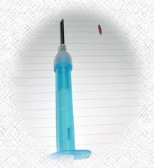 Sample of a microchip